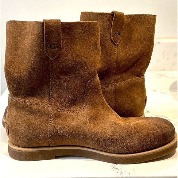 NWOT UGG Josefene Suede Boots Women’s Size 6 Color Chestnut - Picture 5 of 16